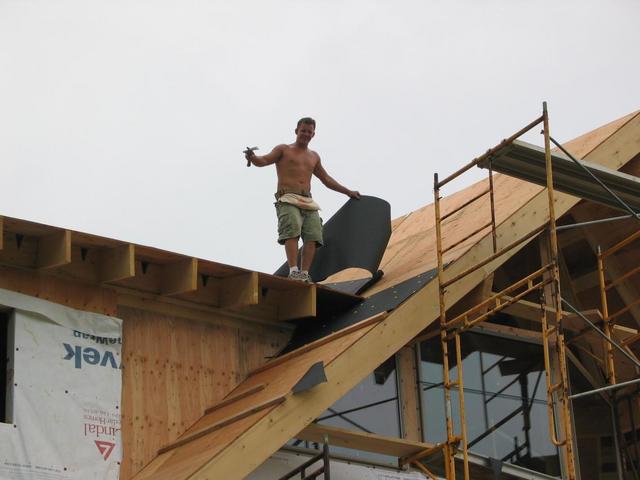 John cranking away.