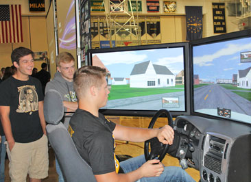 Milan High School impaired driver simulator