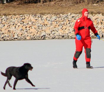 Osgood Fire Department dog rescue