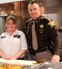 Bev Miller and Sheriff Jeff Cumberworth