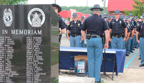 Indiana State Police Versailles Post Memorial Day service