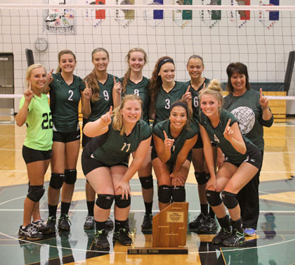 2015 Ripley County Girls Volleyball Tournament champions