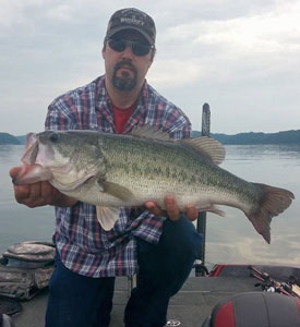 Chris Scarber with his bass