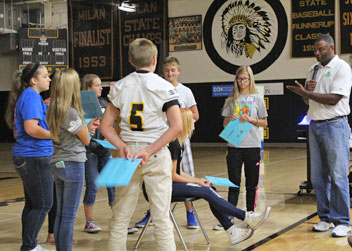 Milan students role play about bullying
