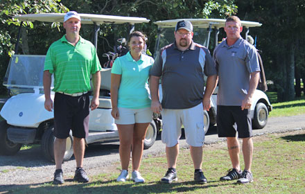 1st place winners of the Milan Indians Basketball Golf Scramble