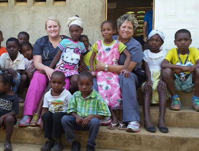 Dr. Shelly Eisert and Cynthia Lauber in Haiti