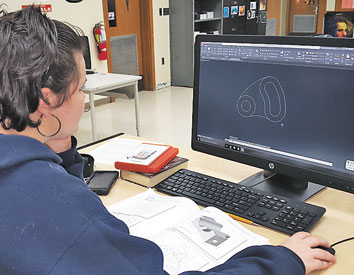 Southeastern Career Center CAD student