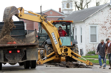 Holman Excavating came to the rescue during water main break in Versailles