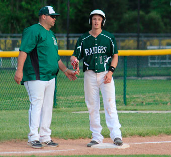 Head Coach Steve Franklin and Cory Walker