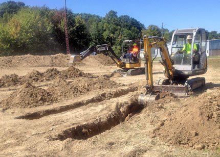 Student in Construction Technology class at SE Career Center