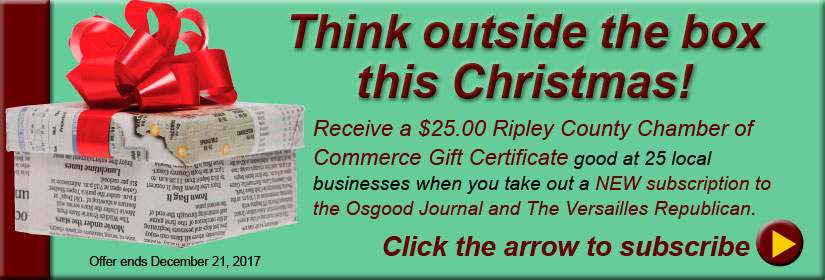 Subscribe to the Osgood Journal and The Versailles Republican