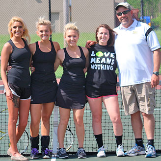 Milan Lady Indians Varsity Tennis Team