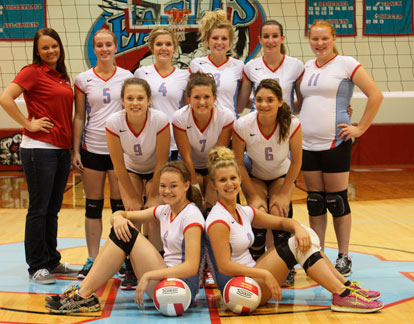JCD Lady Eagles varsity volleyball team