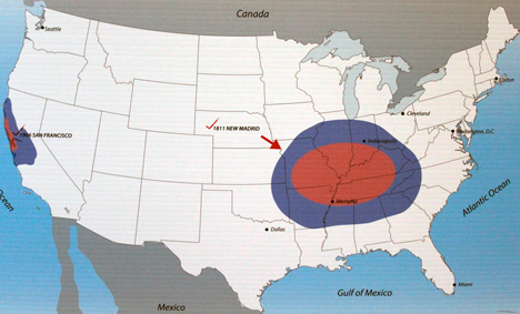 New Madrid earthquake map