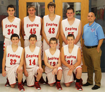 JCD 8th grade boys basketball team